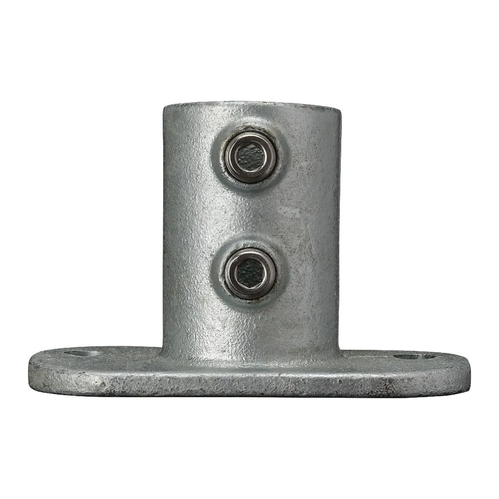 132C Oval Base Flange Key Clamp To Suit 42.4mm Tube