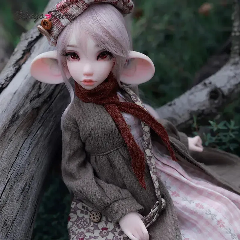 1/4 Shuga Fairy Yudit BJD Doll - Autumn Style with Big Ears & Eyes - Full Set