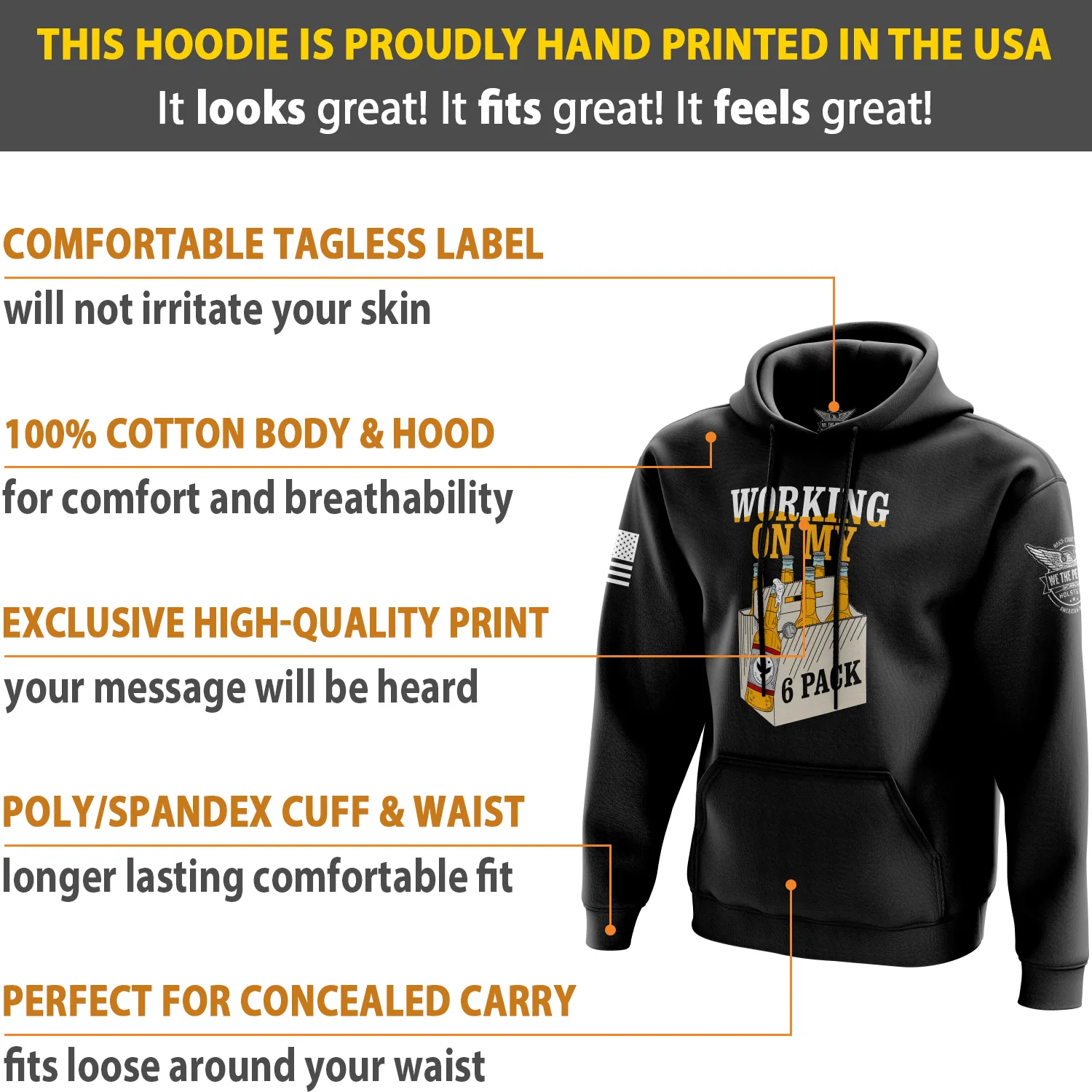 6 Pack Hoodie