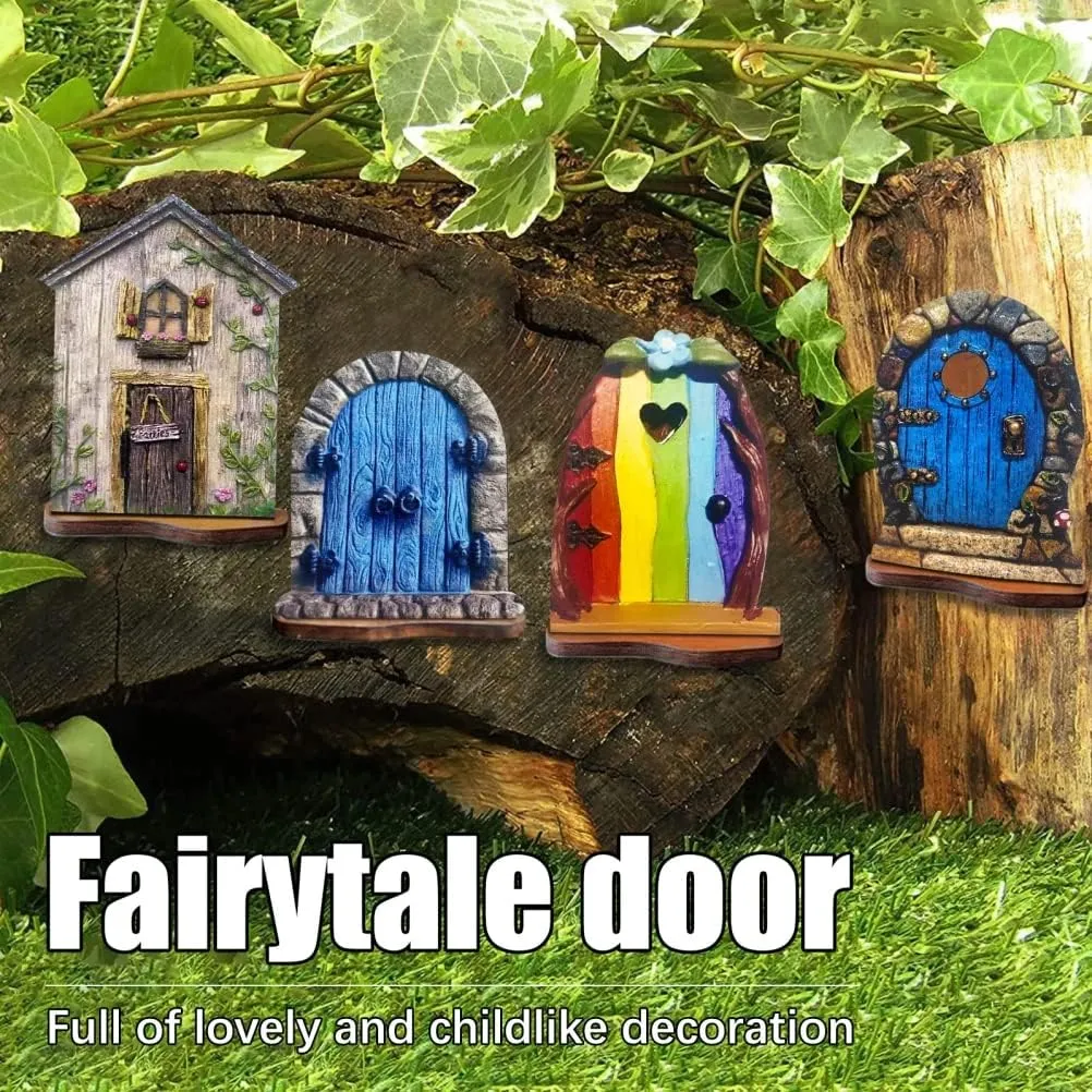 6Pcs Garden Decor Fairy Doors-Style 1