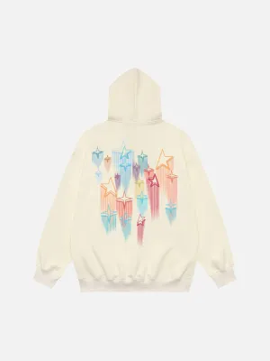 Aelfric Eden Star Embroidery Graffiti Hoodie