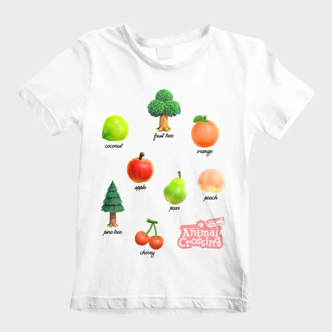 Animal Crossing Kids T-Shirt -Fruits and Trees