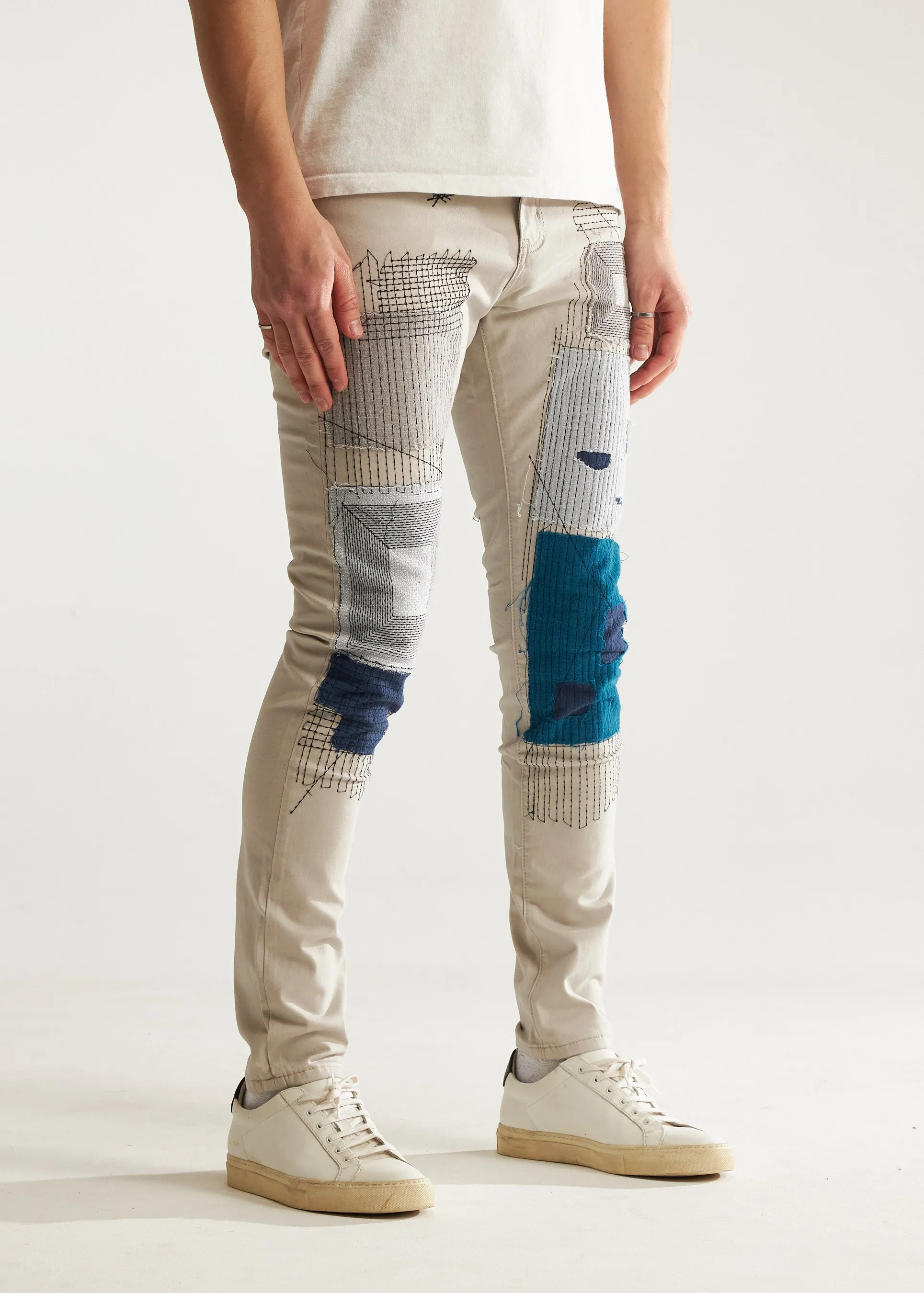 Arthur Patchwork Denim (Indigo)