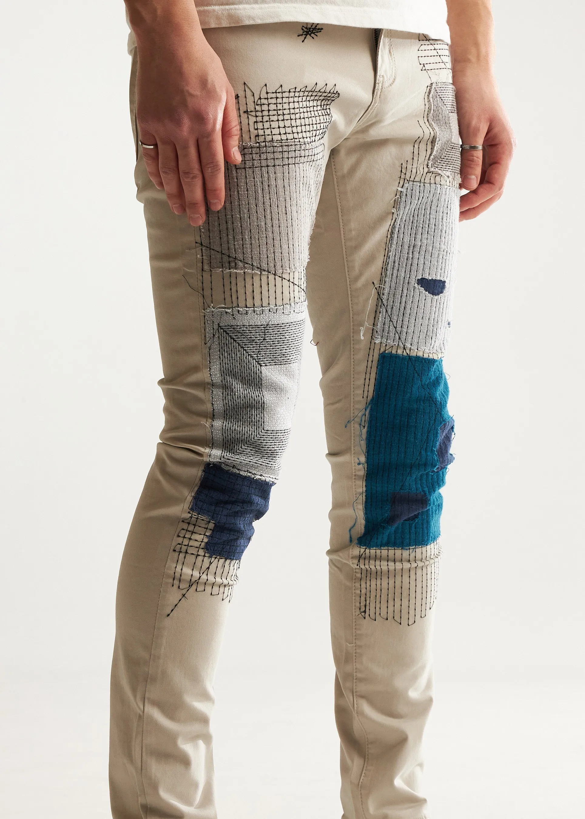 Arthur Patchwork Denim (Indigo)