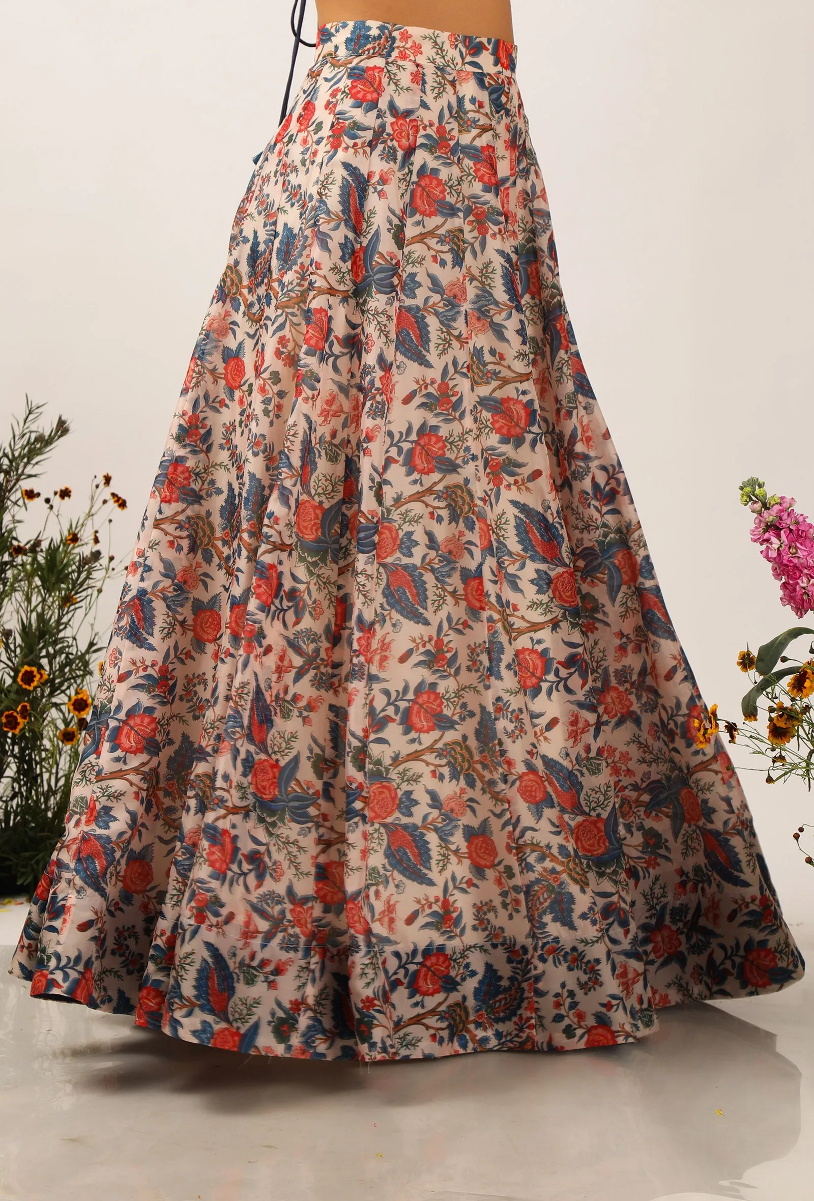 Bella Floral Chintz Lehanga Skirt