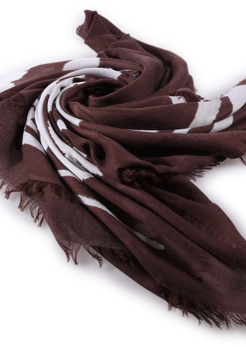 Calligraphy cashmere scarf　