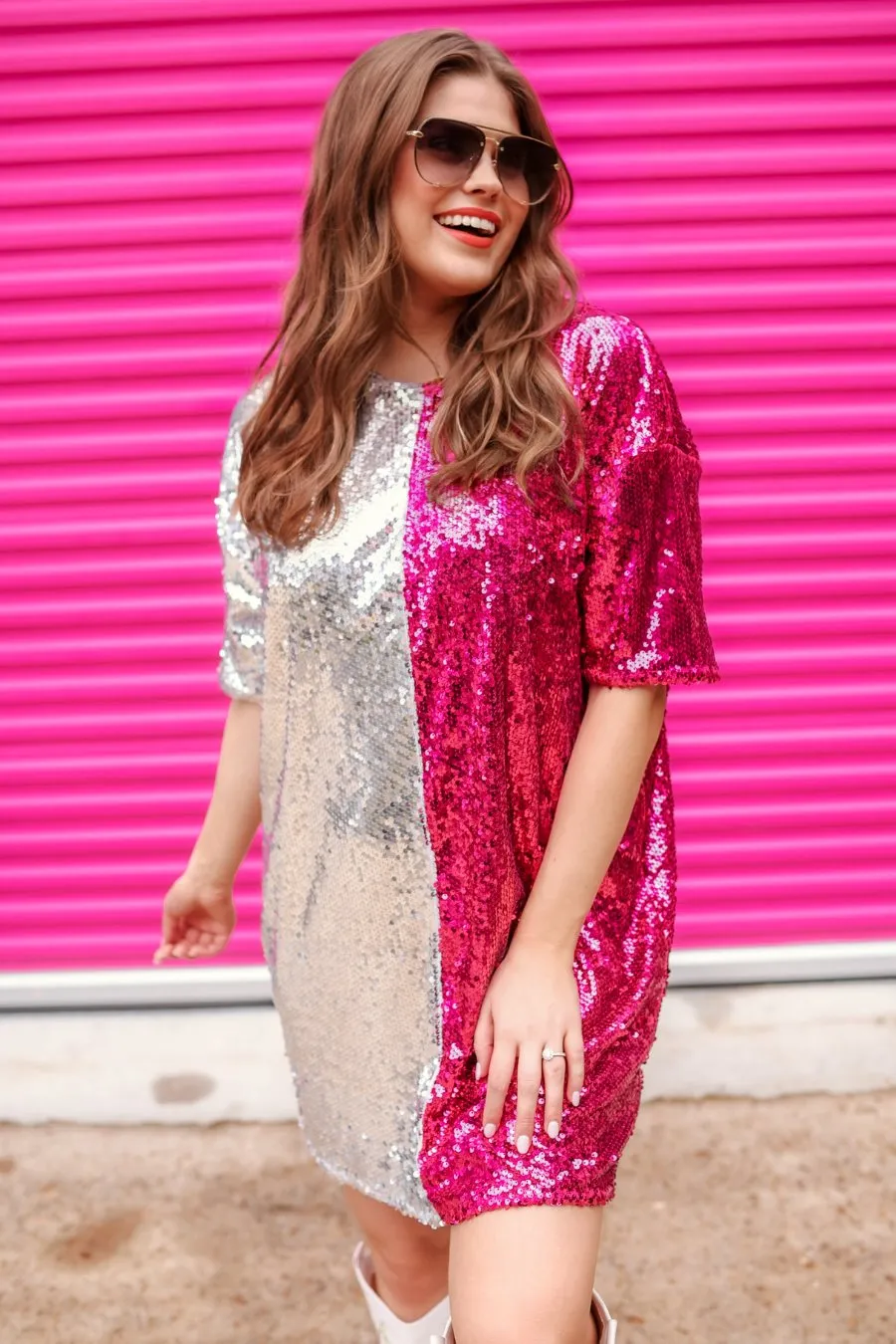 Center Stage Sequin Dress