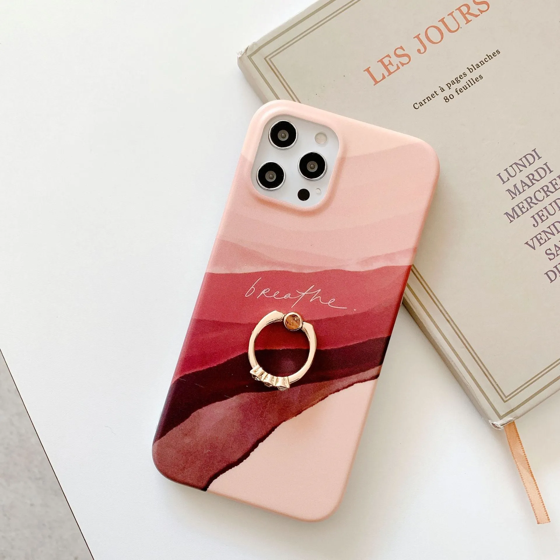 Compatible with Apple, Graffiti Leaf Ring Buckle Is Suitable For IPhone 12, Apple 11 Pro Max And Other Silicone Phone Cases