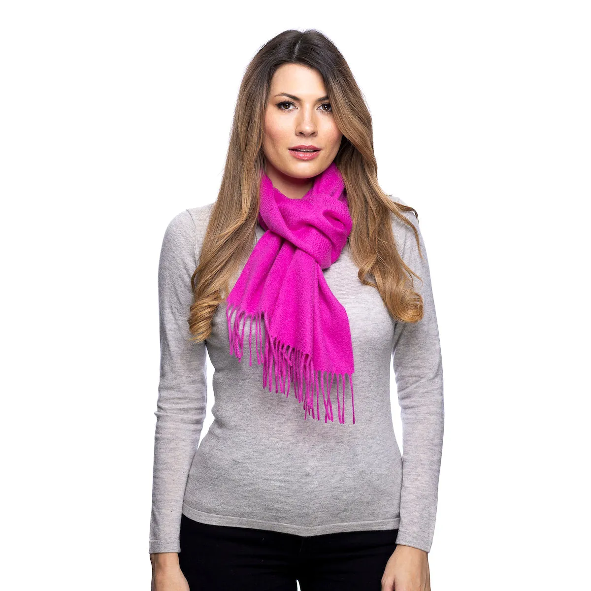 Edinburgh Cashmere Scarf Rosebud Pink