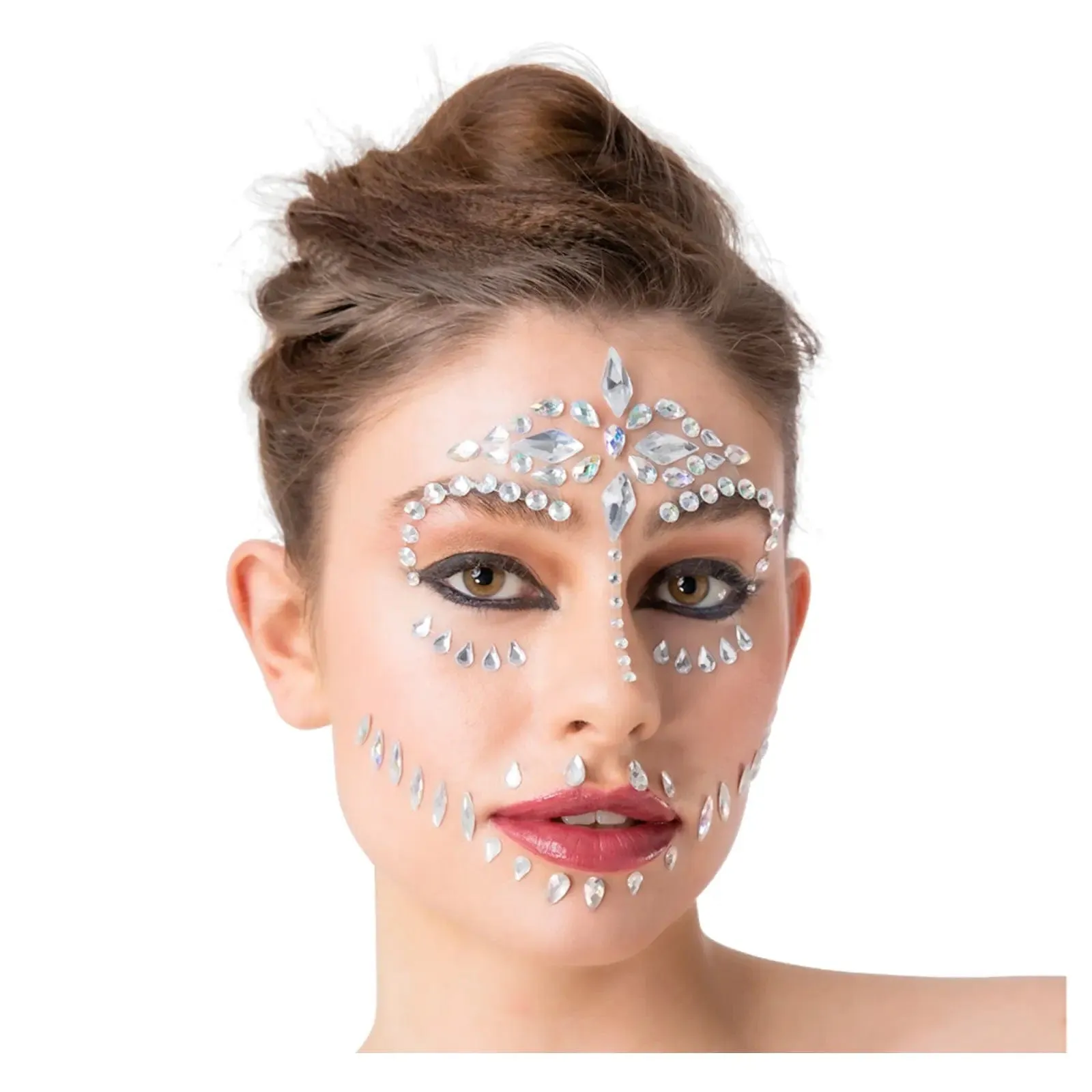 Face Jewels Stick On Gems Diamante Crystals Festival Fancy Dress