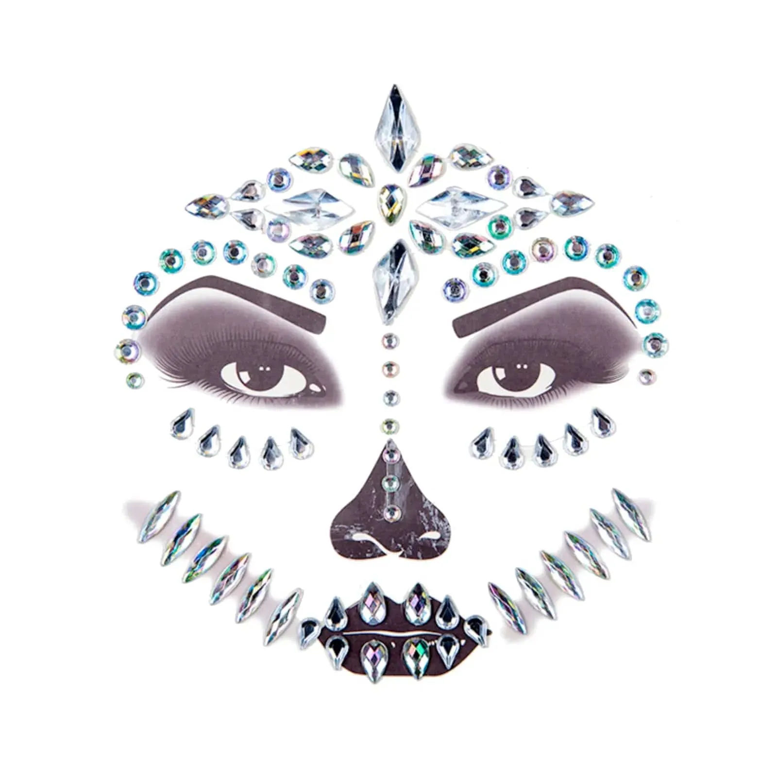 Face Jewels Stick On Gems Diamante Crystals Festival Fancy Dress