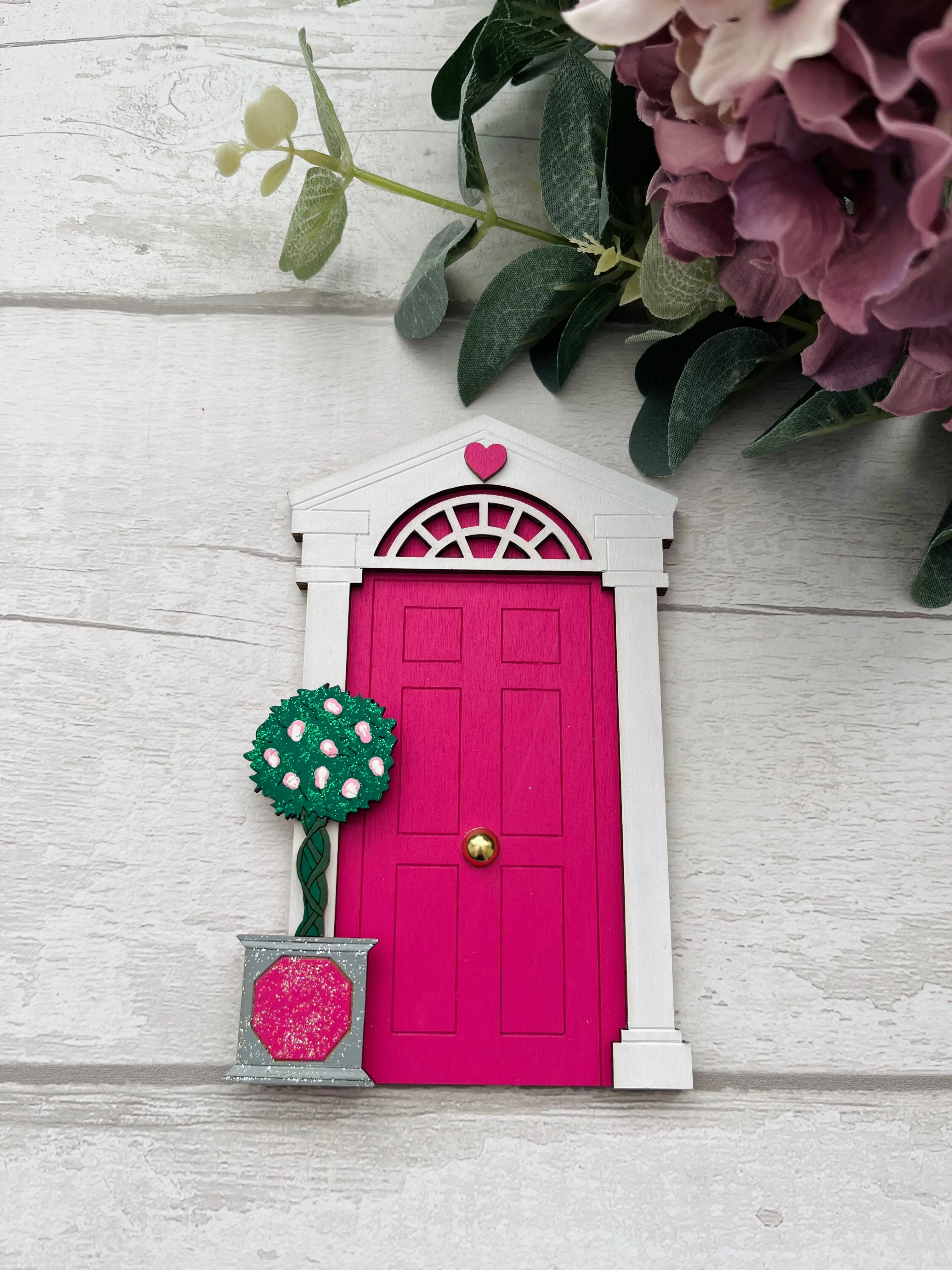 Fuchsia Pink Georgian Style Fairy Door