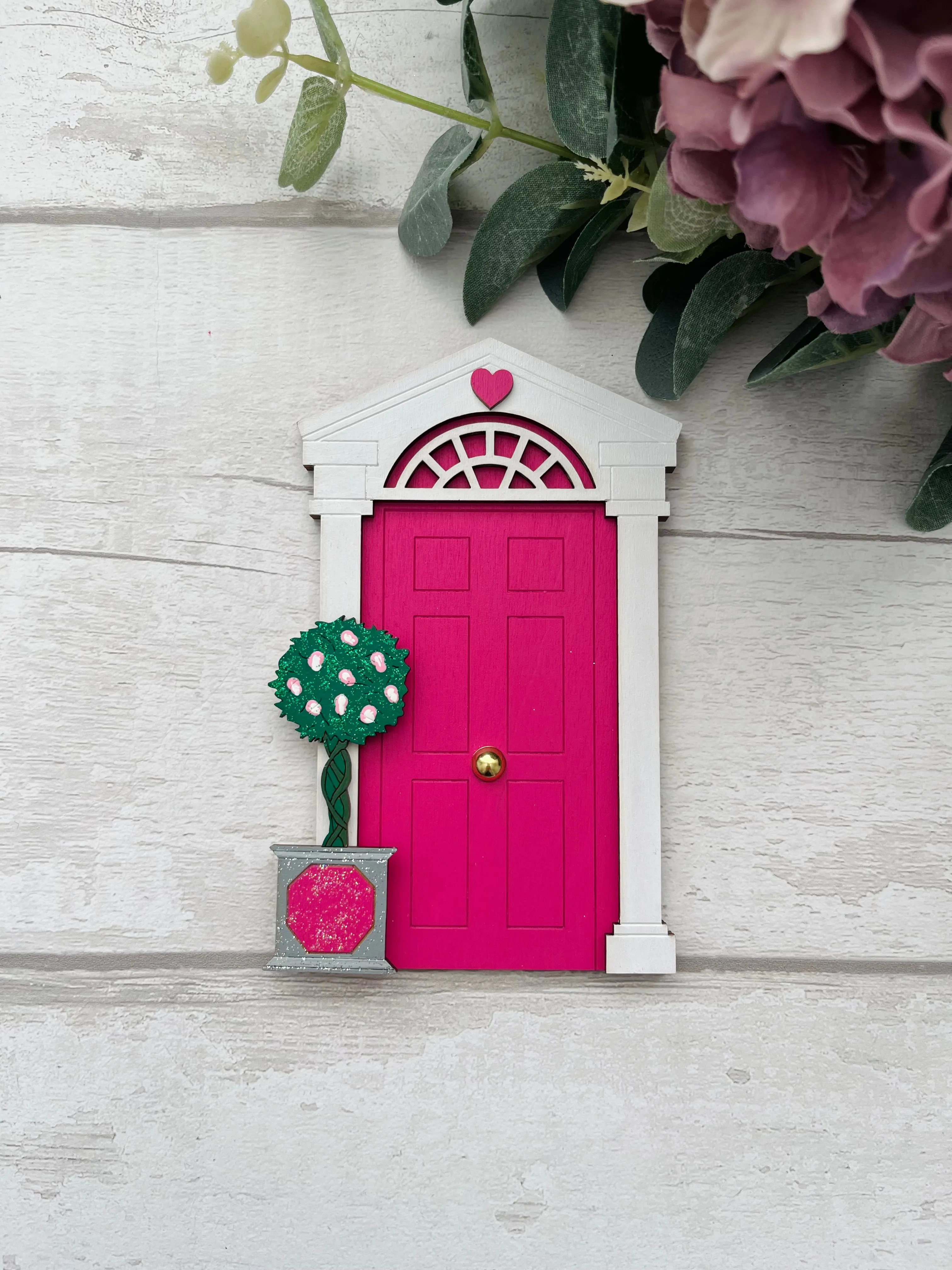 Fuchsia Pink Georgian Style Fairy Door