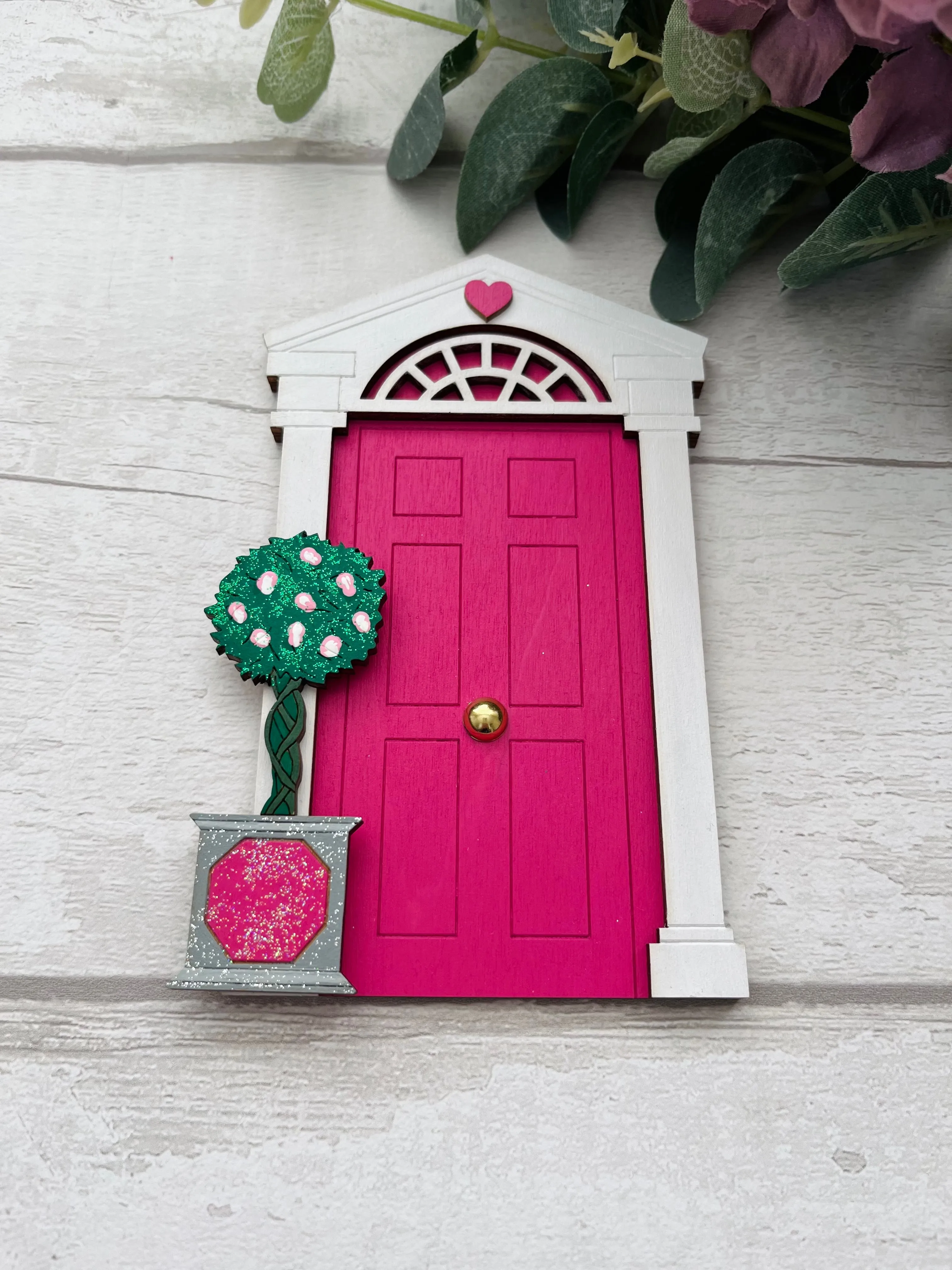 Fuchsia Pink Georgian Style Fairy Door