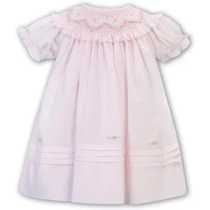 Girls Pink Enchanted Rose Smocked Dress