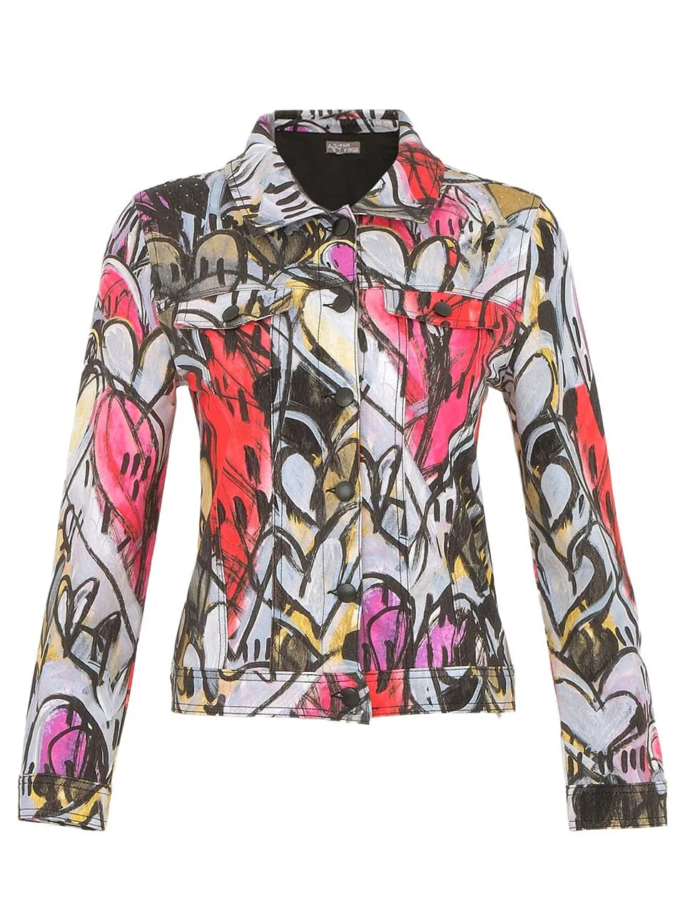 GRAFFITI MULTI HEART STRETCH JACKET