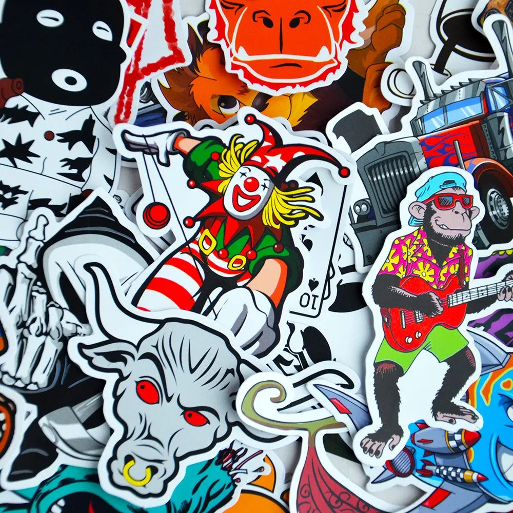 Graffiti Stickers Mixed Colored Qty 100