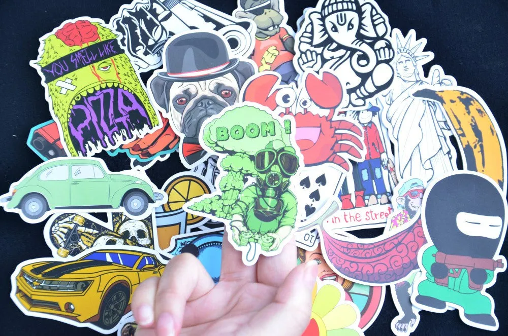 Graffiti Stickers Mixed Colored Qty 100