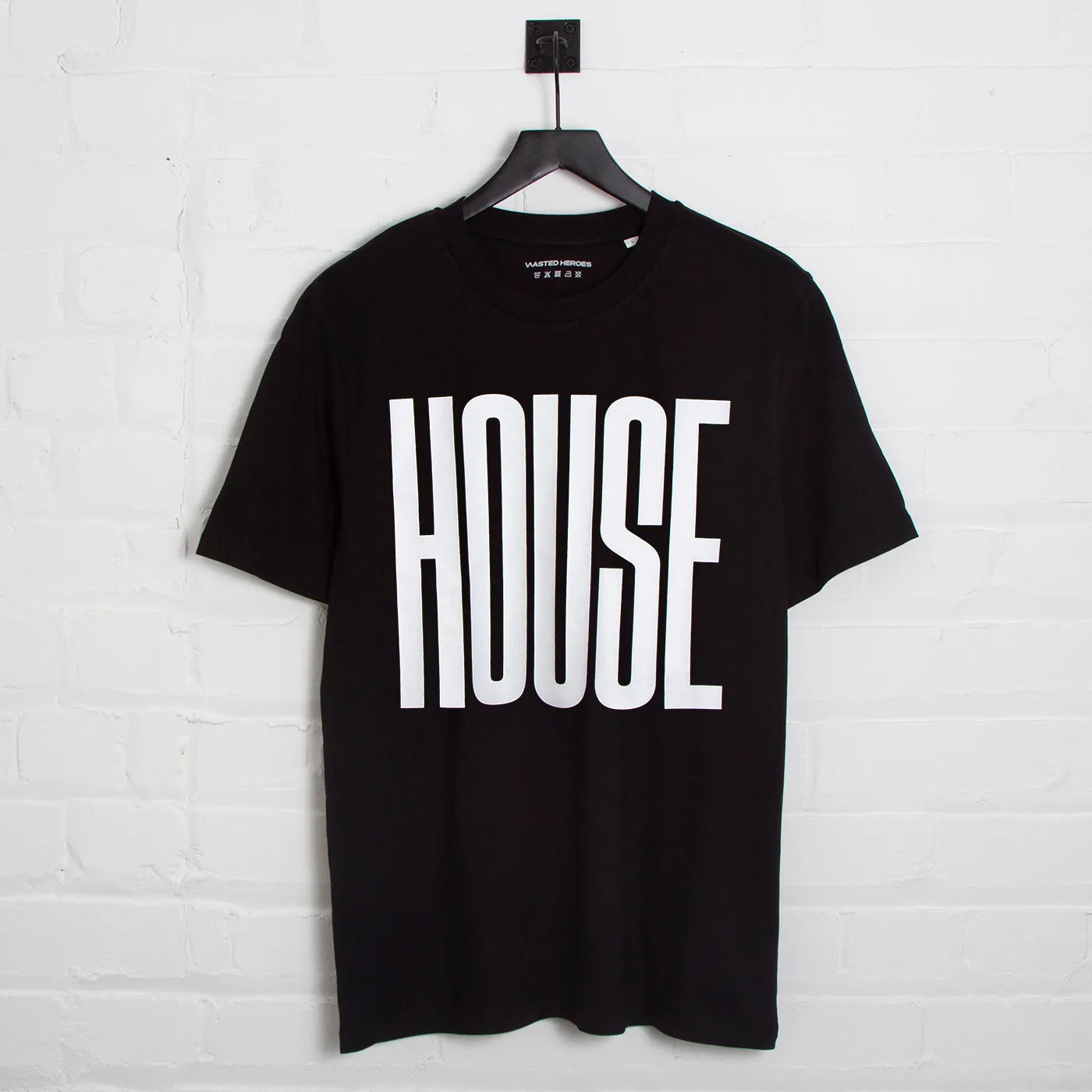 Higher House Front Print - Tshirt - Black