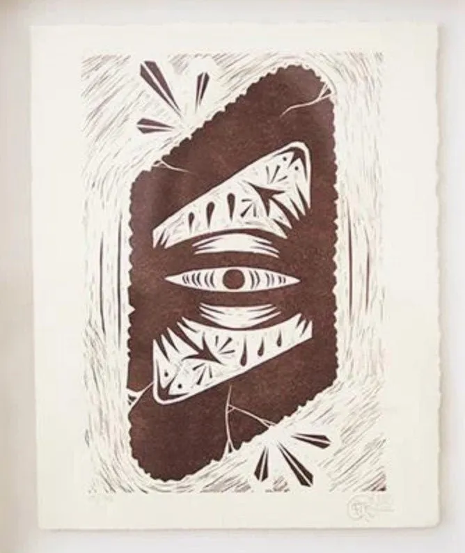 Infinite Eye Letterpress Print by Gats- Graffiti Against The System