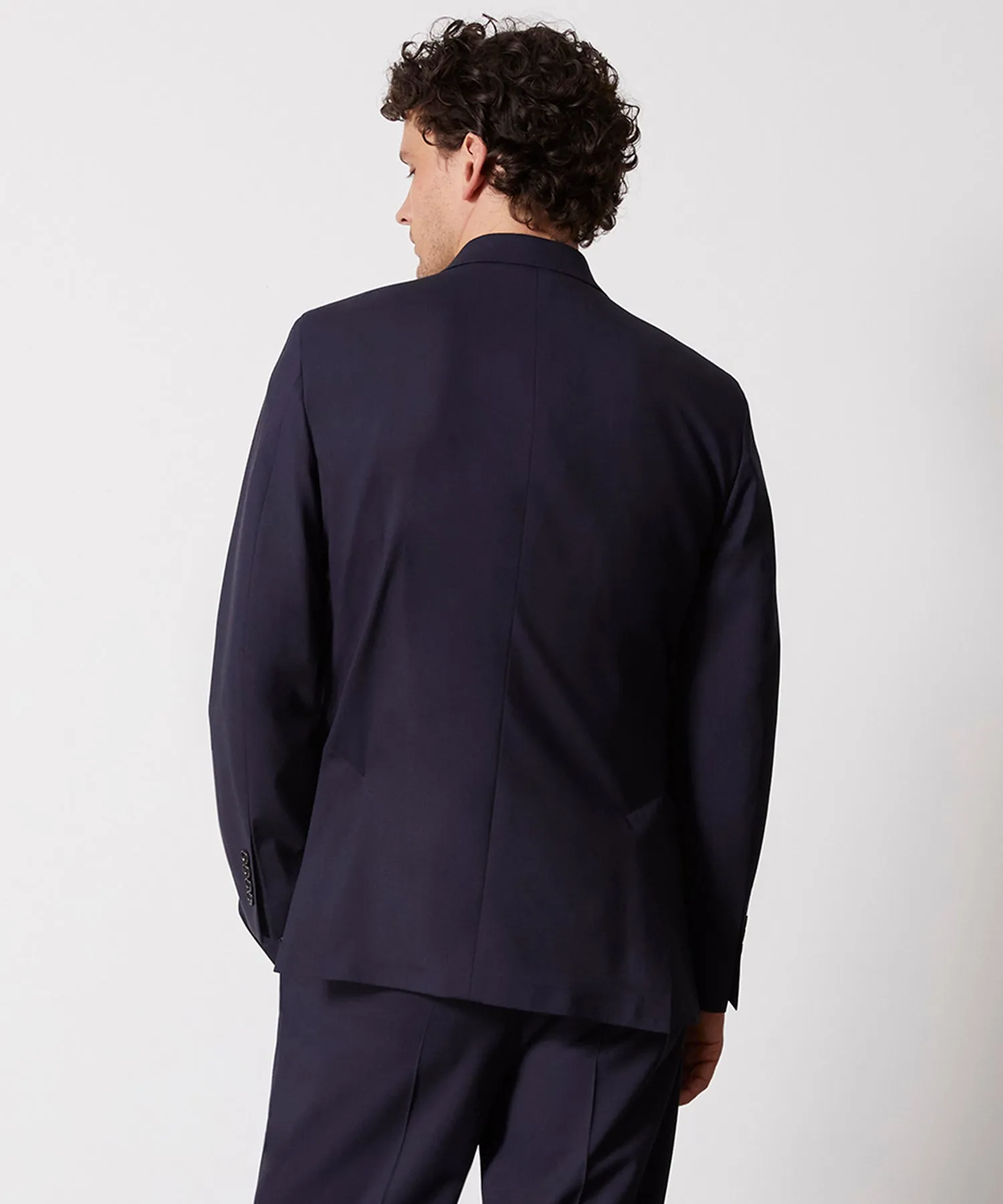 Italian Tropical Wool Wythe Jacket in Navy