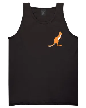 Kangaroo Animal Chest Mens Tank Top T-Shirt