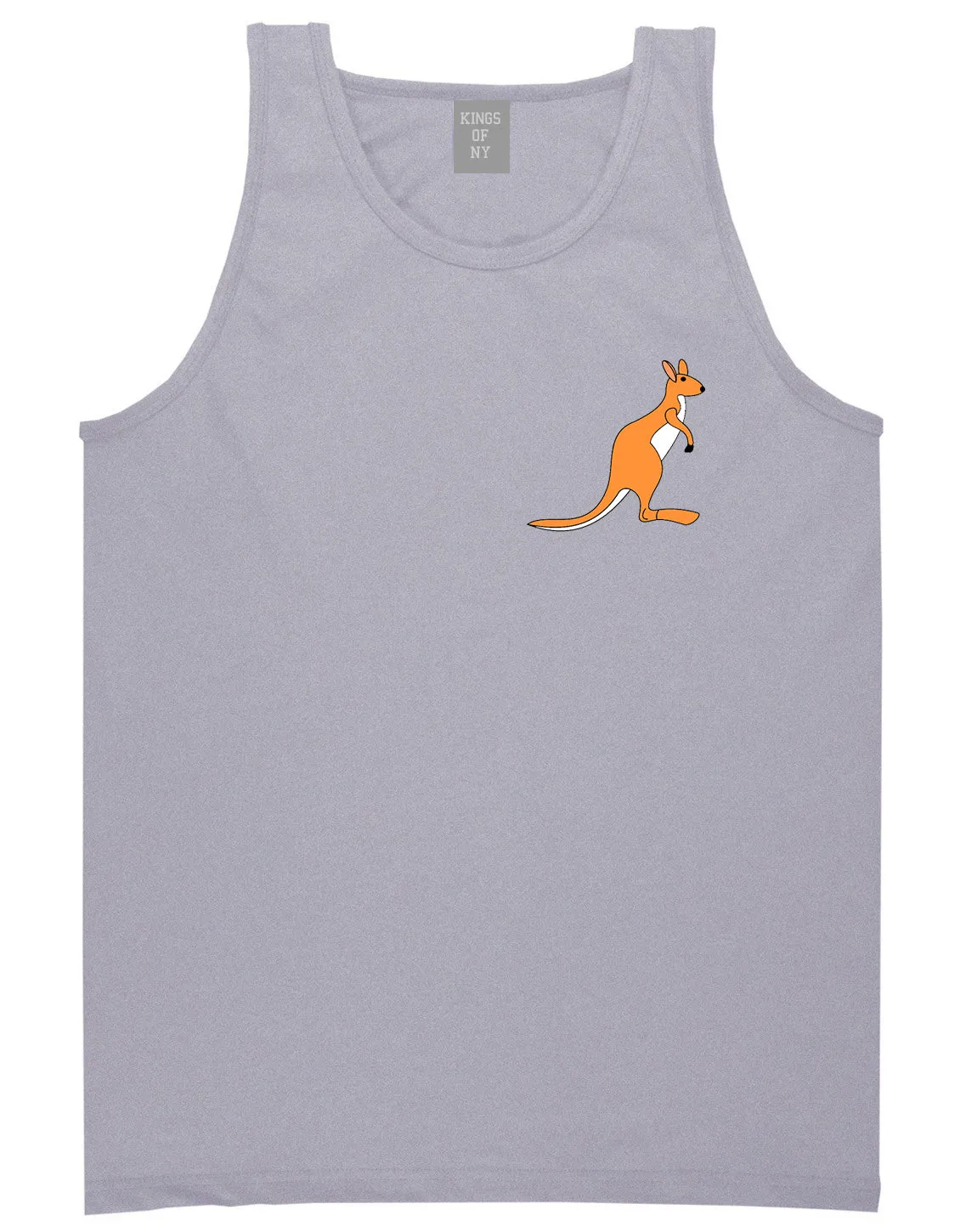 Kangaroo Animal Chest Mens Tank Top T-Shirt