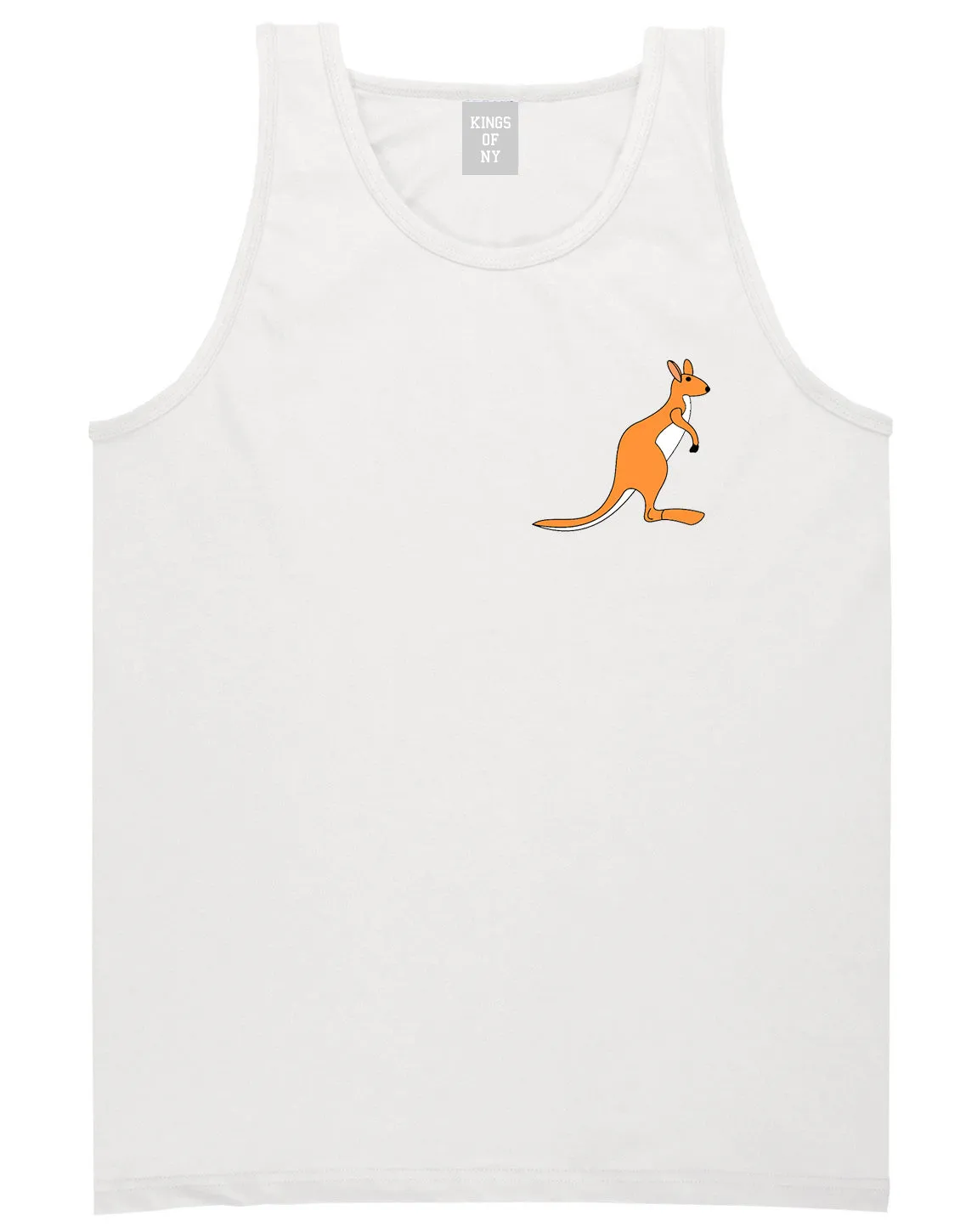 Kangaroo Animal Chest Mens Tank Top T-Shirt