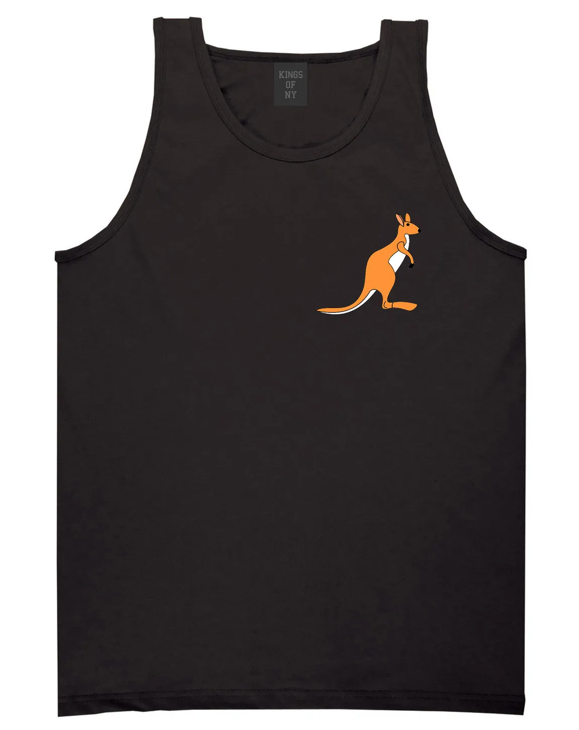 Kangaroo Animal Chest Mens Tank Top T-Shirt