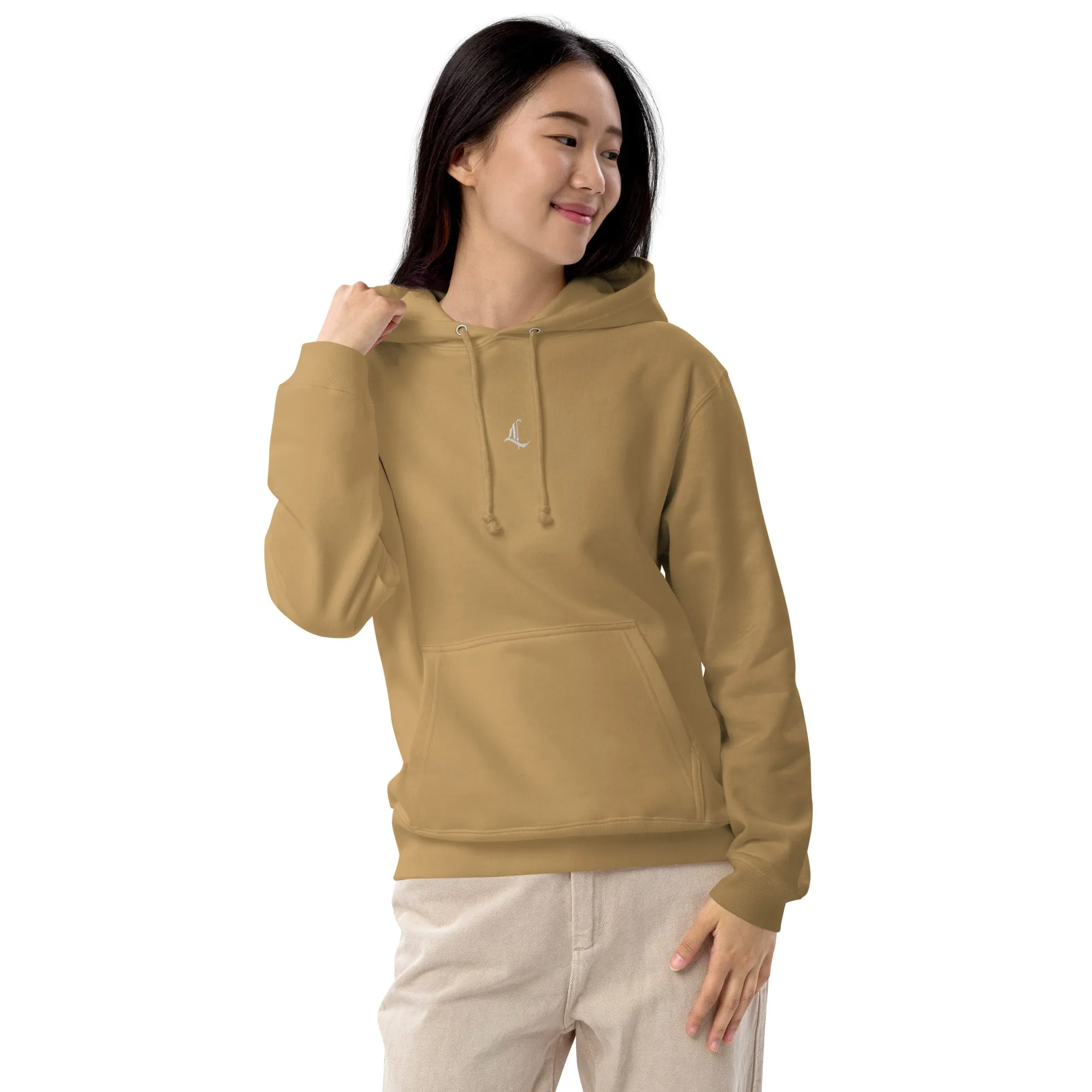 Letterhythm® Signature Unisex French Terry Pullover Hoodie Logo Embroidery