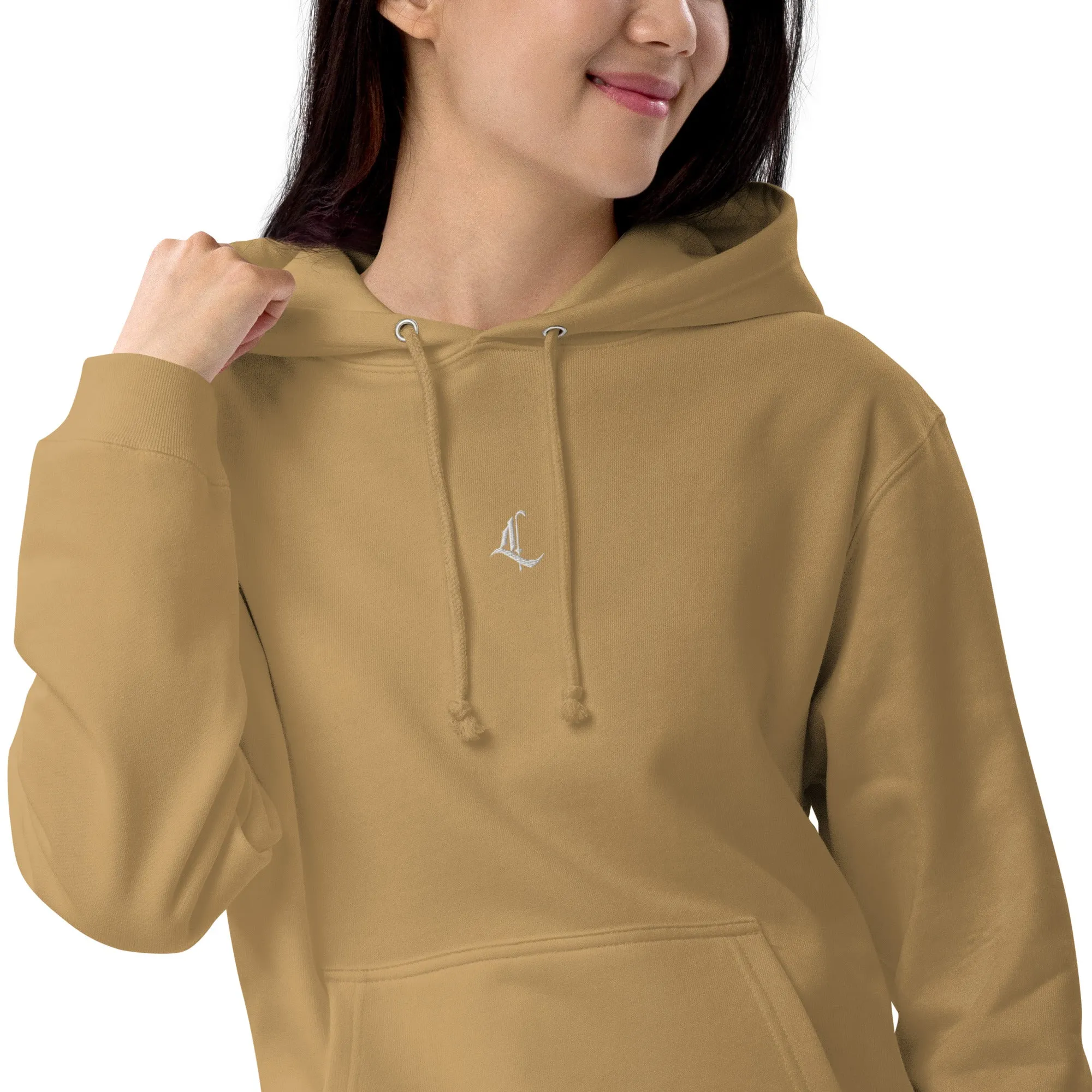 Letterhythm® Signature Unisex French Terry Pullover Hoodie Logo Embroidery