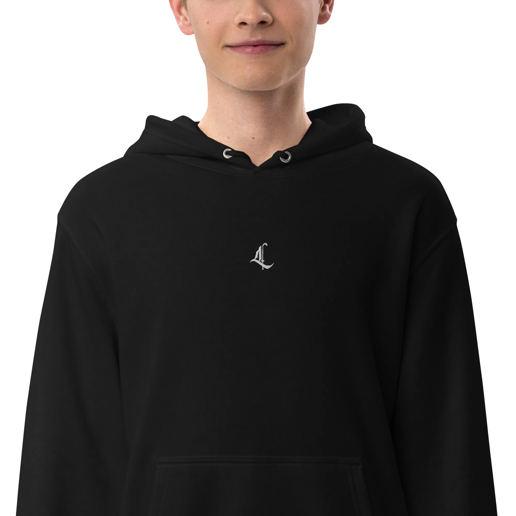 Letterhythm® Signature Unisex French Terry Pullover Hoodie Logo Embroidery