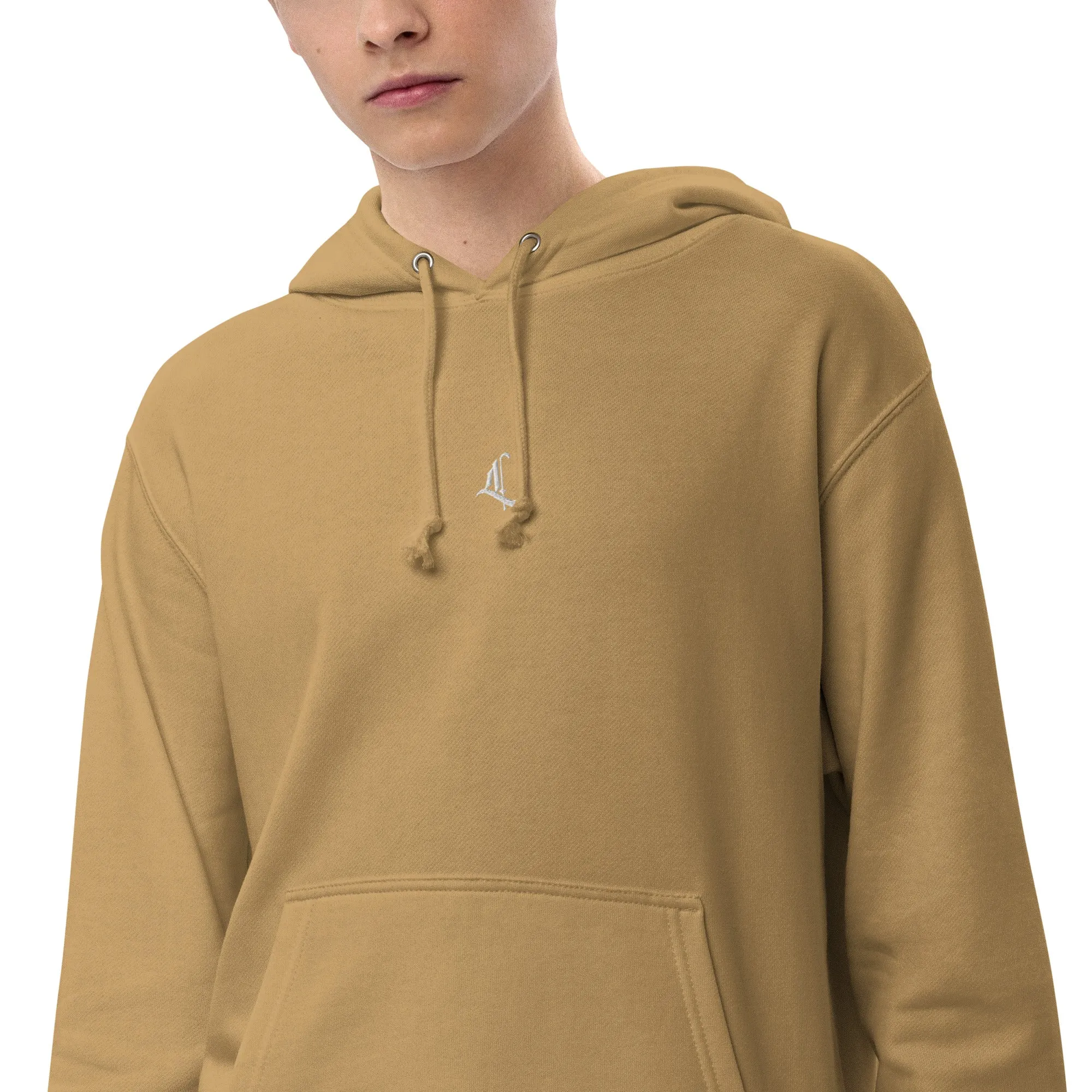 Letterhythm® Signature Unisex French Terry Pullover Hoodie Logo Embroidery