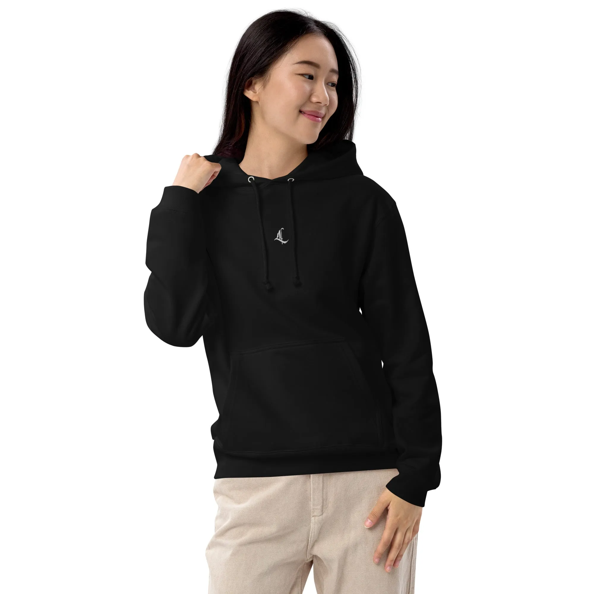 Letterhythm® Signature Unisex French Terry Pullover Hoodie Logo Embroidery