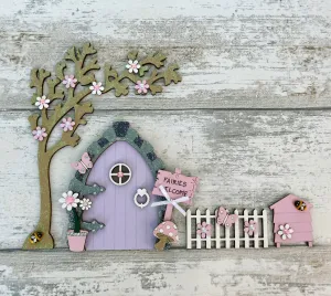 Lilac & Pink Fairy Door Set