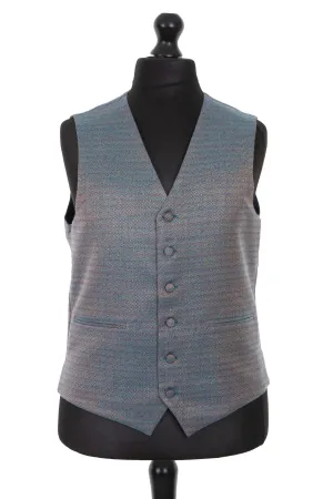 Mens Waistcoat in Antique Blue