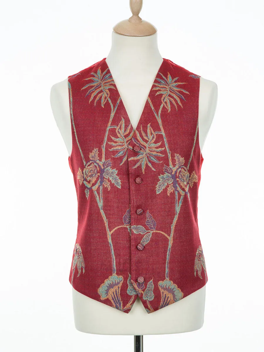 Mens Waistcoat in Venetian Red