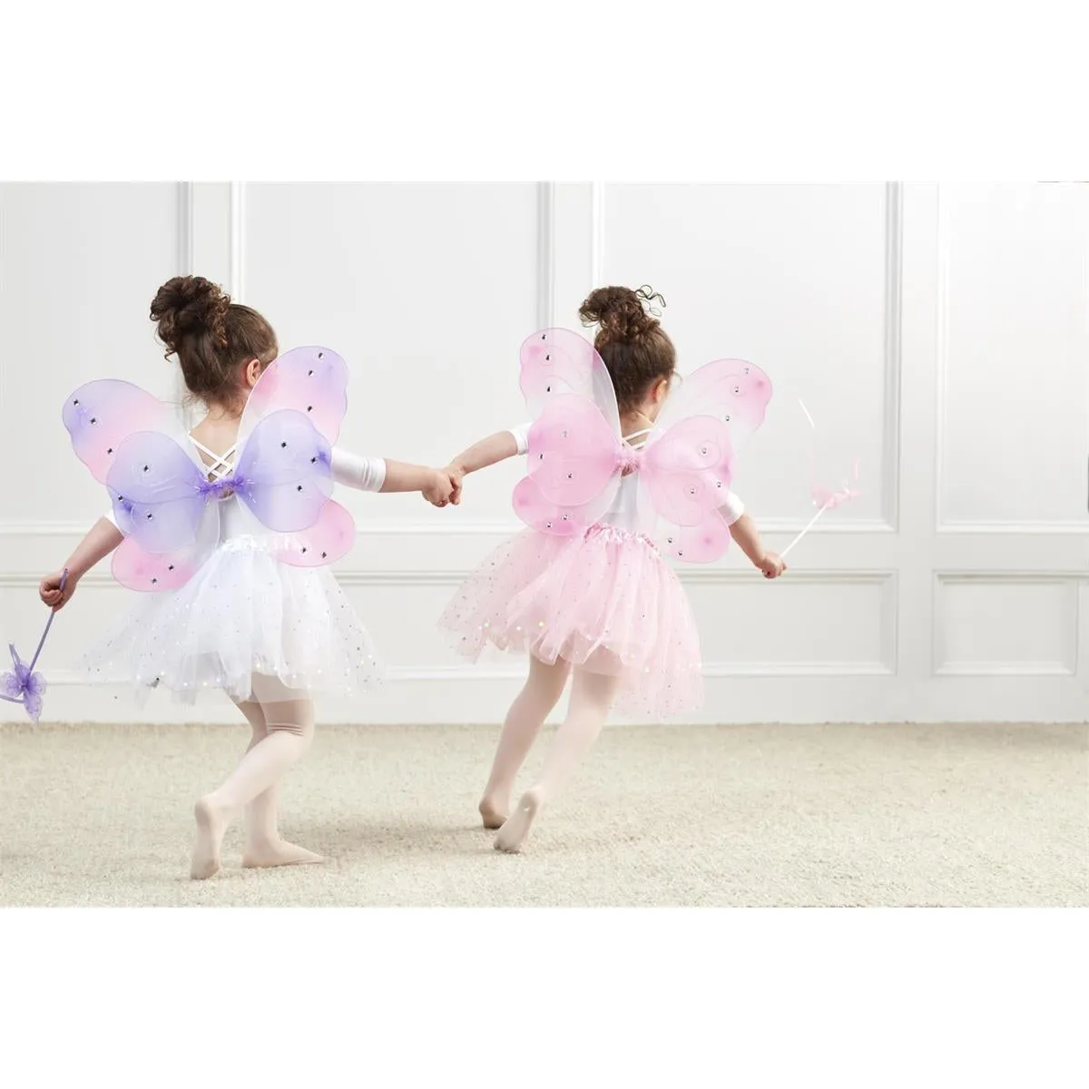 Mud Pie Light Pink Tutu Wing Wand Set