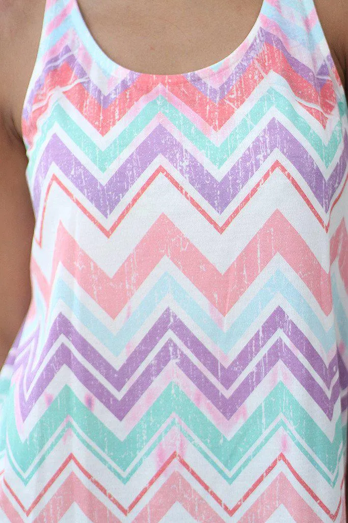 Multicolor Chevron Tank Top