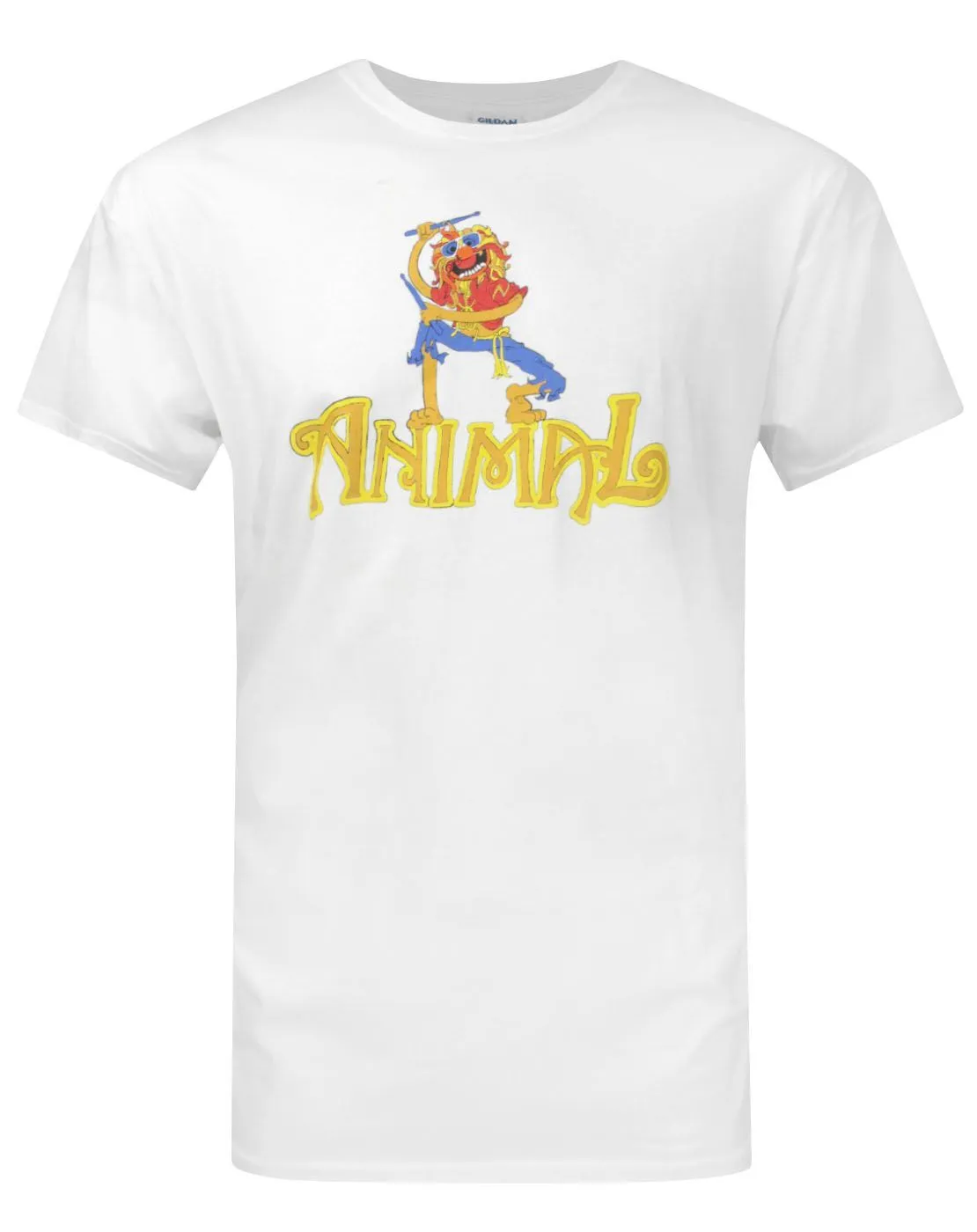 Muppets Animal Drummer White Men's T-Shirt