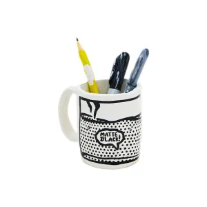 Paint Mug With Brushes Original Ceramic Sculpture by Joshua Vides