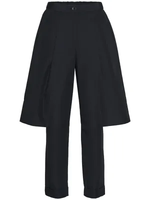 Poly Wool Taffeta Cutout Pants