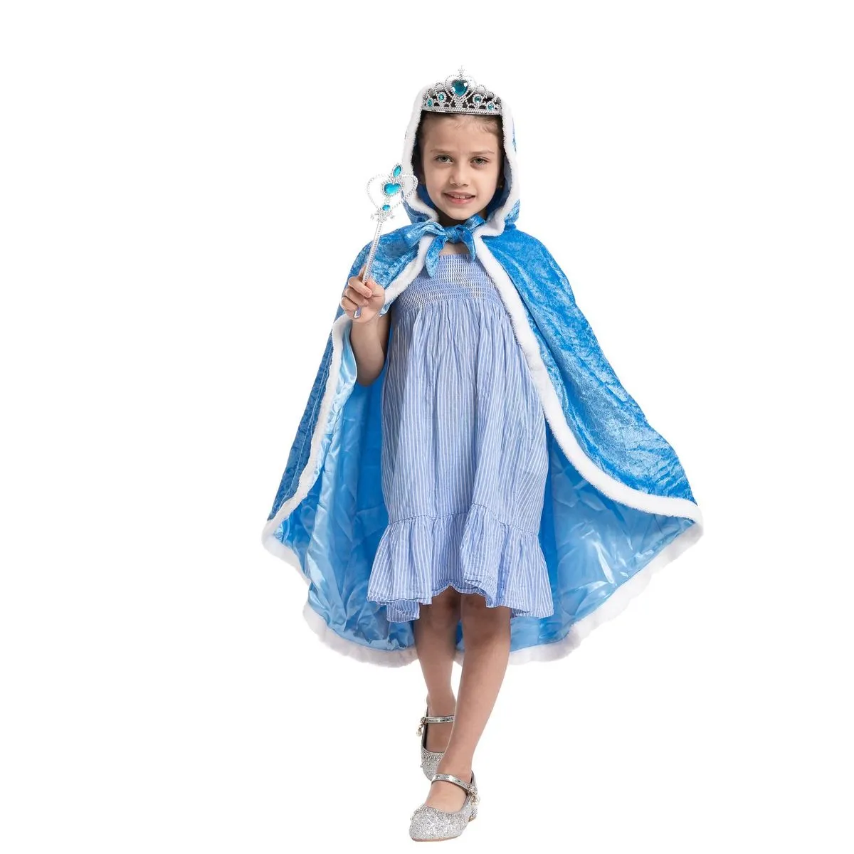 Princess Costume Cosplay Accessories Set (Blue)