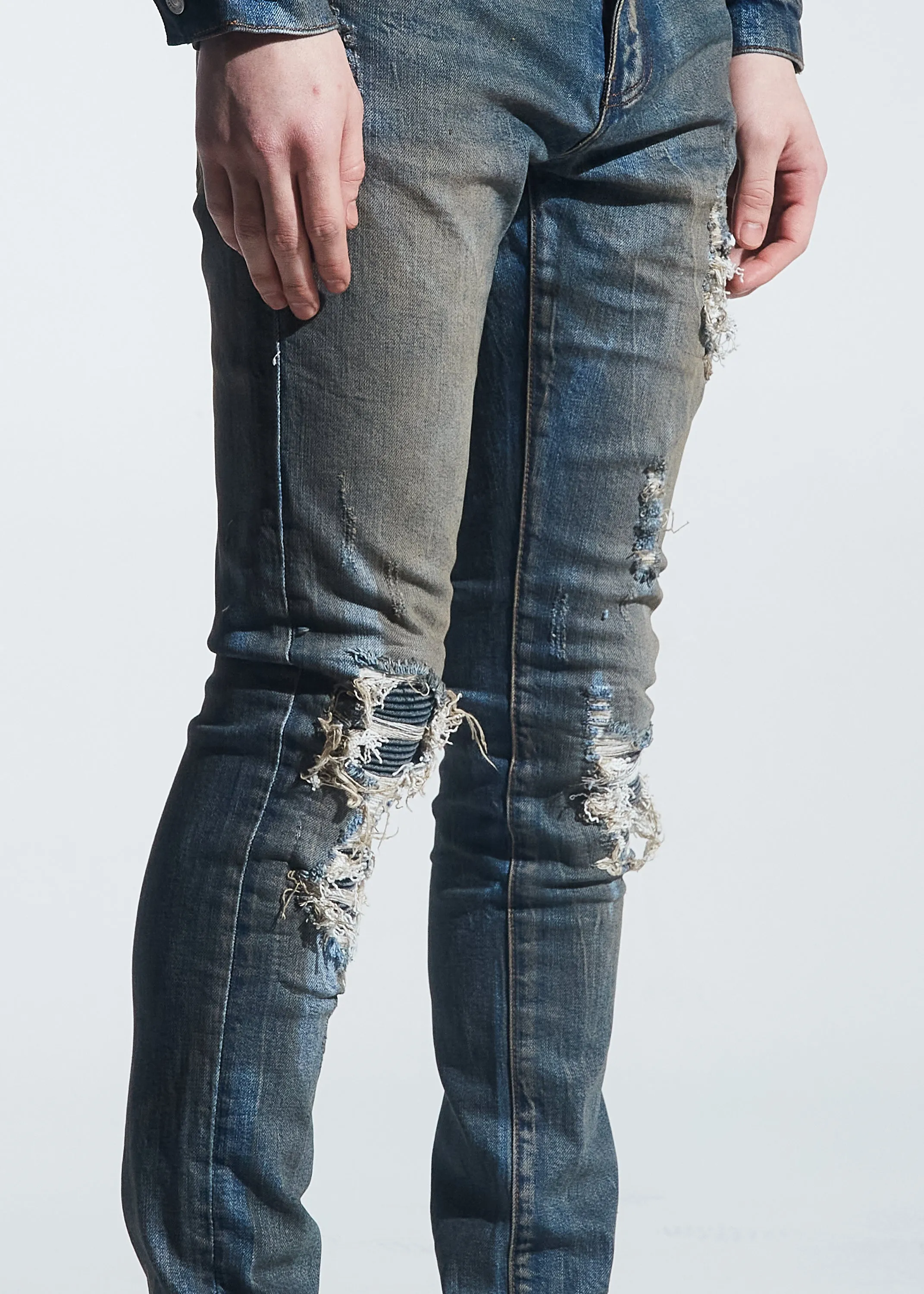 Rivers Rip & Repair Denim (Dirty Indigo Wash)