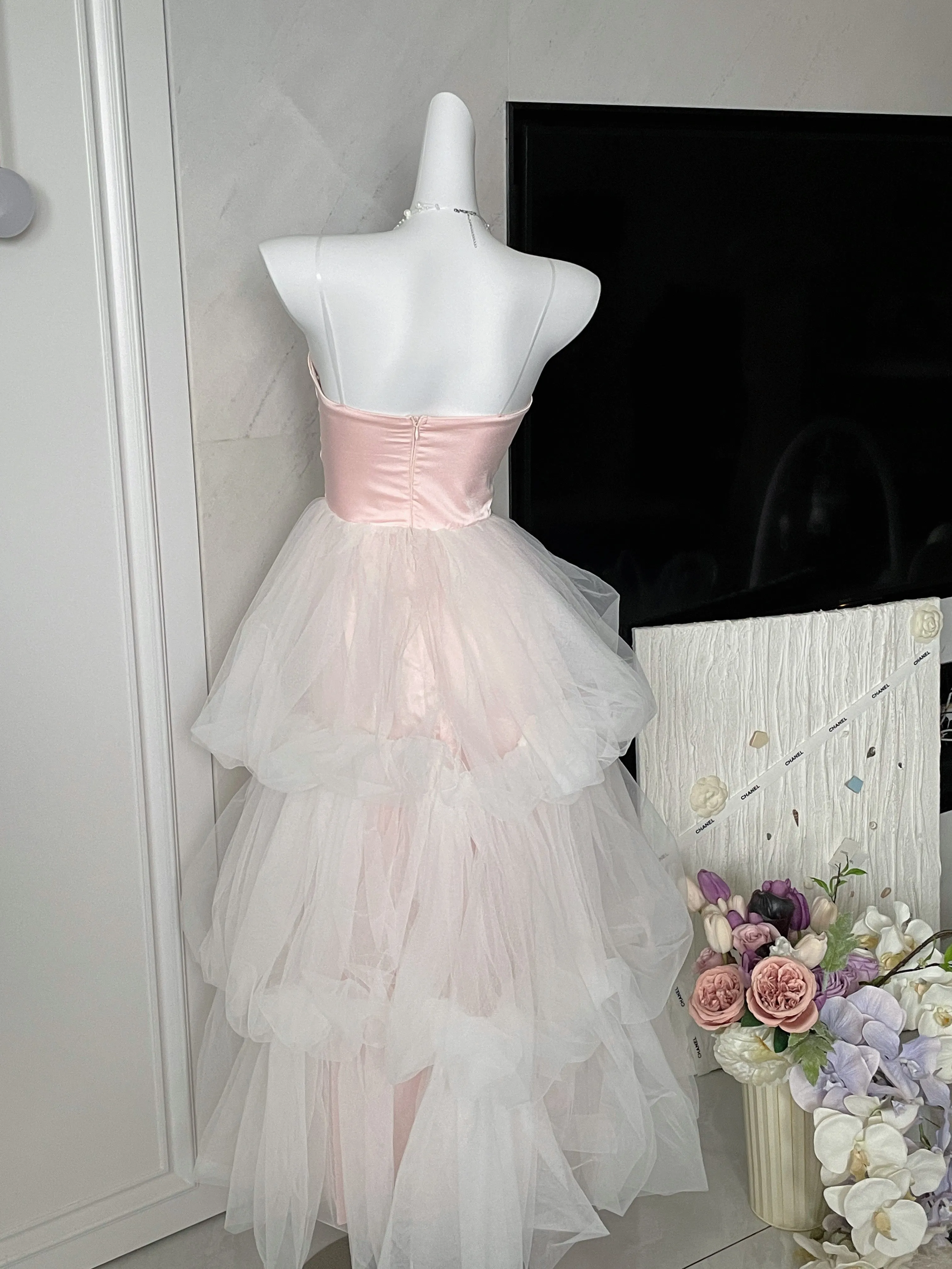 Rosy Romance Princess Gown MIDI Dress