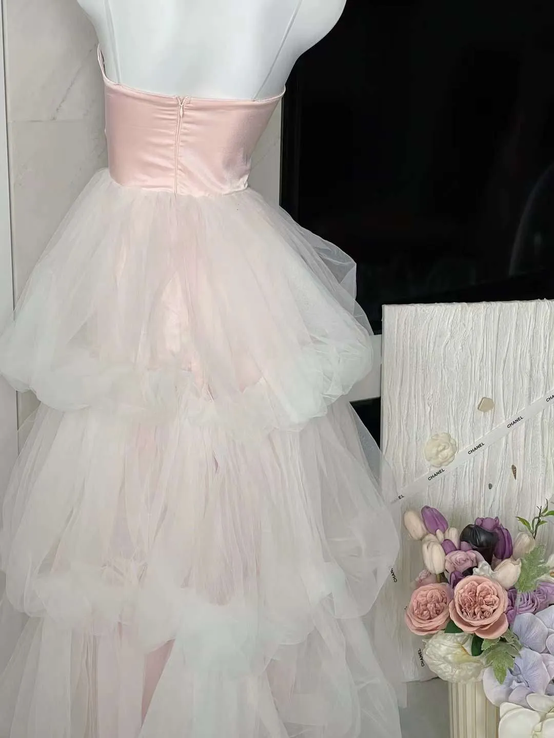 Rosy Romance Princess Gown MIDI Dress