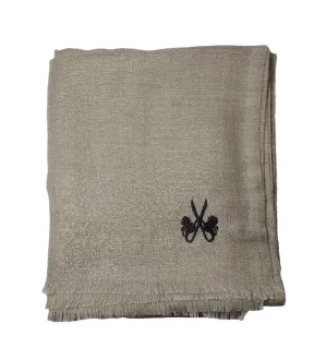 Sciarpa in Cashmere – RAW LINEN DIAMOND