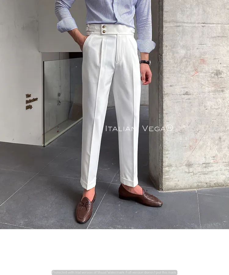 Signature Buttoned Gurkha Pants By Italian Vega™