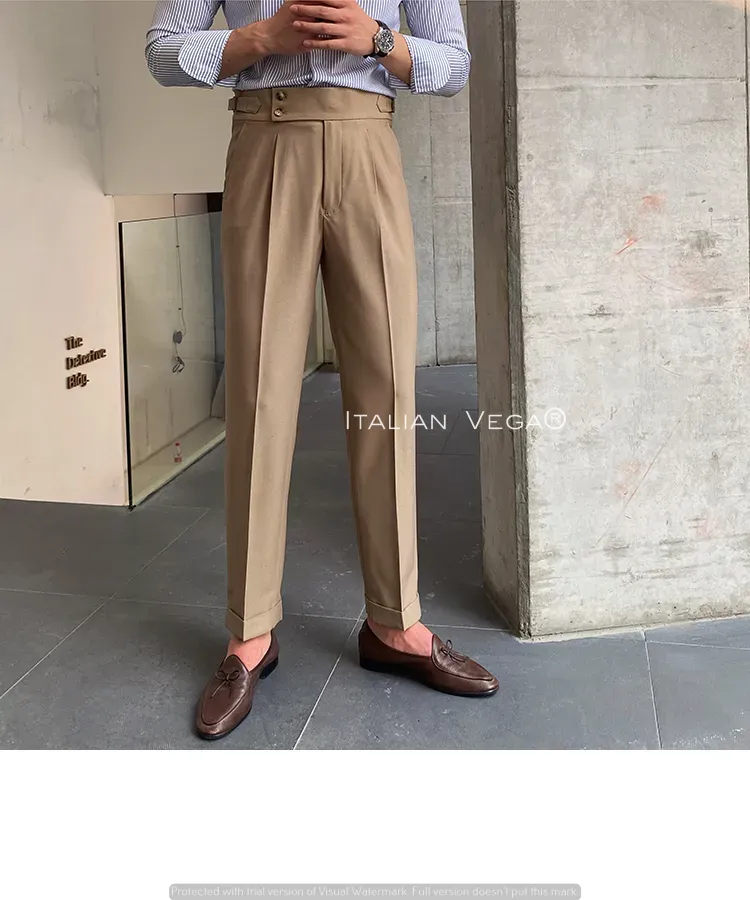 Signature Buttoned Gurkha Pants By Italian Vega™