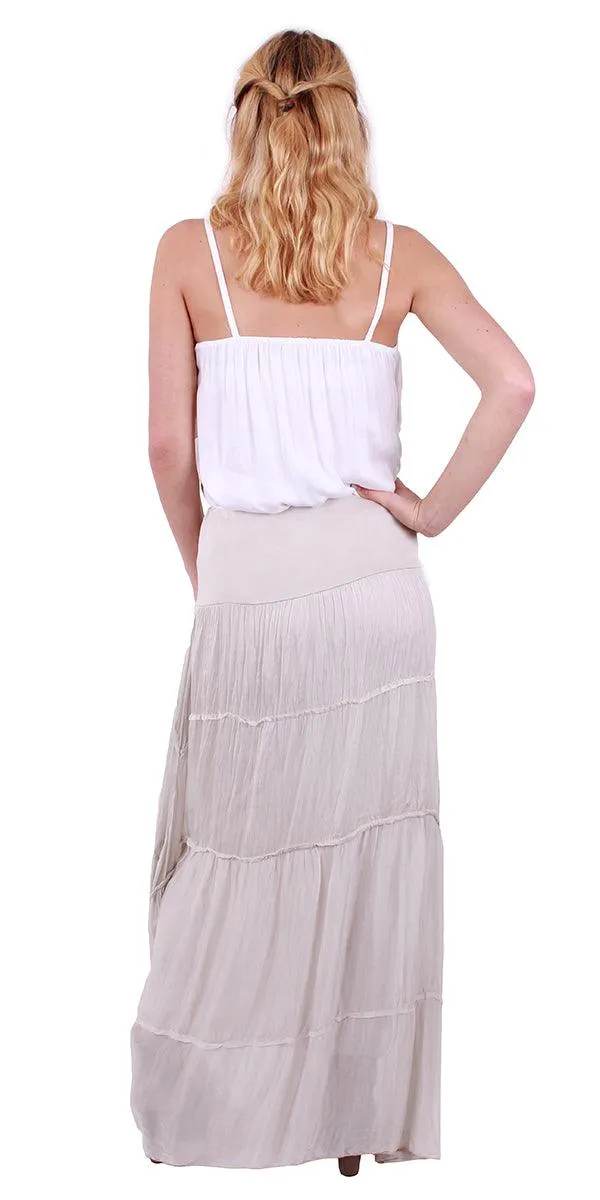 Solima Long Tiered Skirt